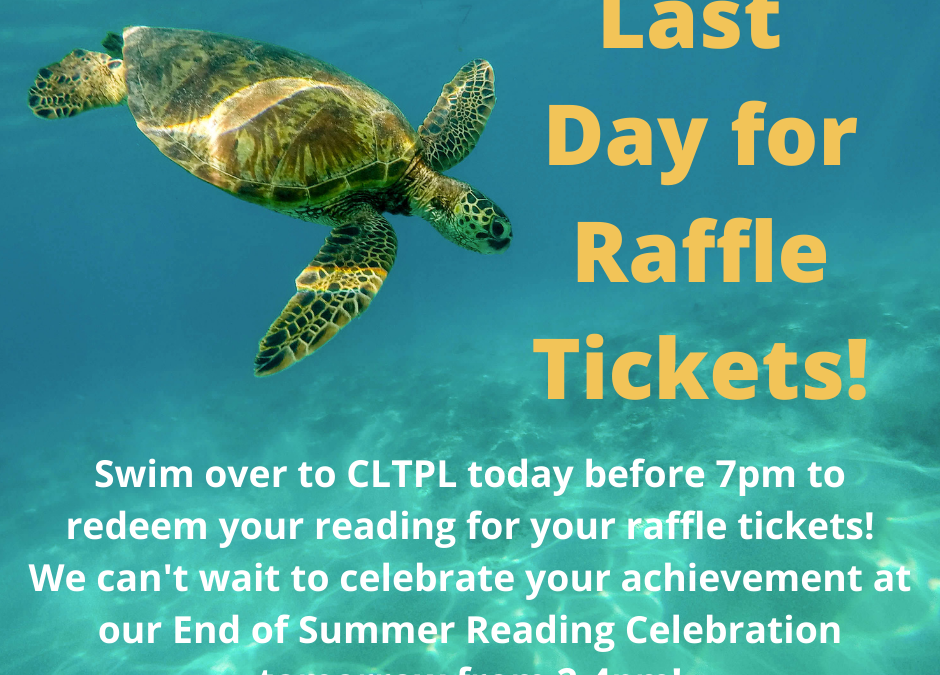 Last Day for Summer Reading Raffle Tickets!