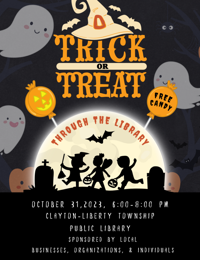 TrickorTreat Through the Library/Happy Halloween Clayton Liberty